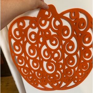Charming Set Of 4 Intricate Cutout Felt Festive Halloween Harvest Placemats